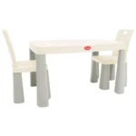Set masă și 2 scaune pentru copii, gri, Doloni (04680/11)