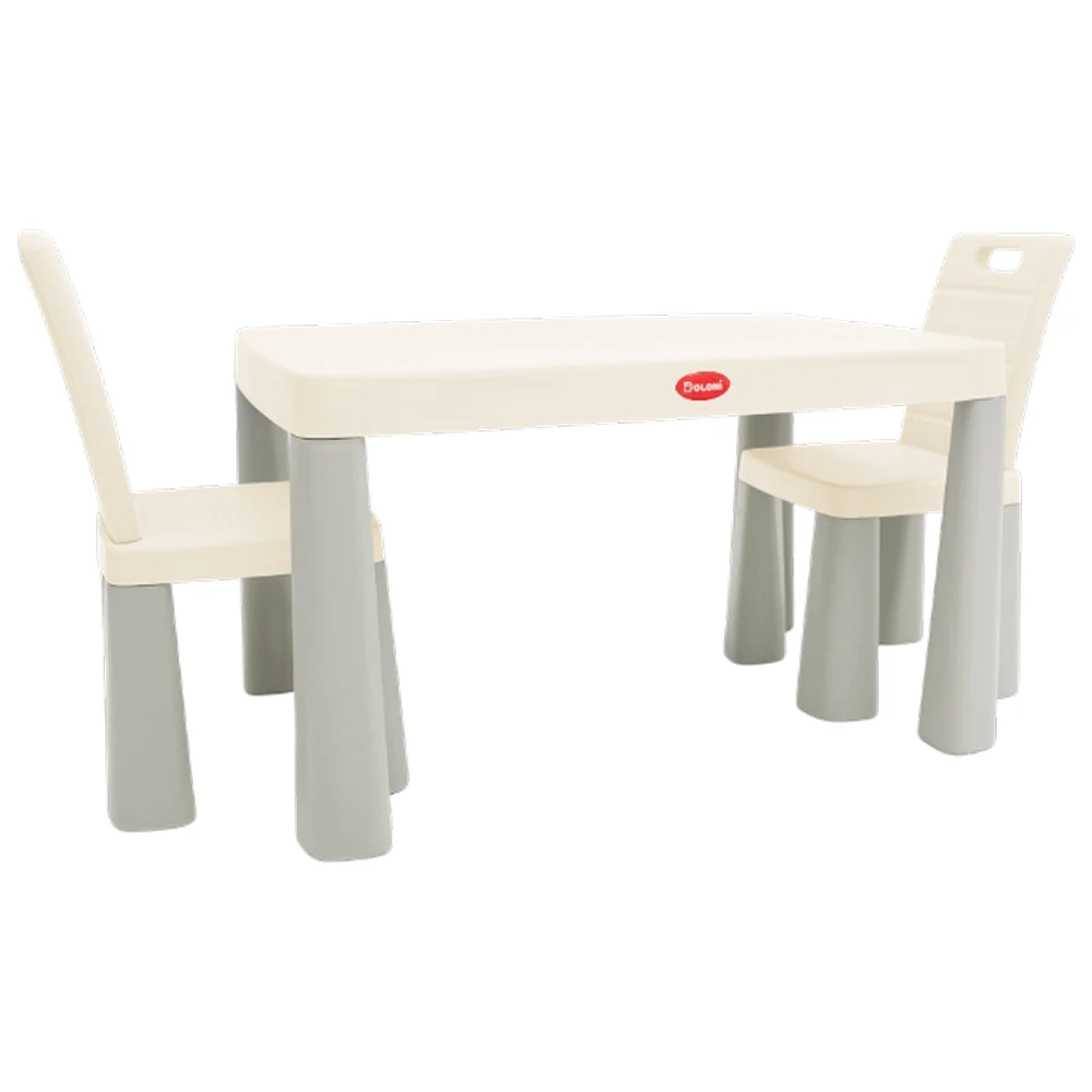 04680-11(1) Set masă și 2 scaune pentru copii, gri, Doloni (04680/11) - imagine 1