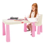 Set masă și 2 scaune pentru copii, roz, Doloni (04680/12) - imagine 2
