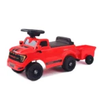 Tolocar pentru copii Ford F-150 cu remorcă și muzică, roșu