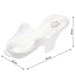 Suport de baie pentru bebeluși antiderapant cu ventuze, alb, Technok (1898) - imagine 8