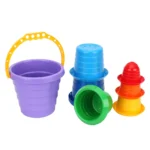 Piramidă pentru nisip Sombrero 3 cu găletușă, Technok (2704) - imagine 2