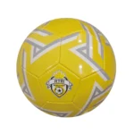 Minge de fotbal cusută, mărimea 5, galbenă, RTM (297532)