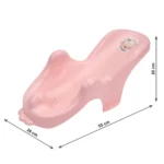 Suport de baie pentru bebeluși antiderapant cu ventuze, roz, Technok (13007) - imagine 6