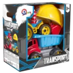 Set de construcții cu camion, excavator și accesorii, Technok (3985) - imagine 2