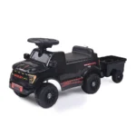 Tolocar pentru copii Ford F-150 cu remorcă și muzică, negru