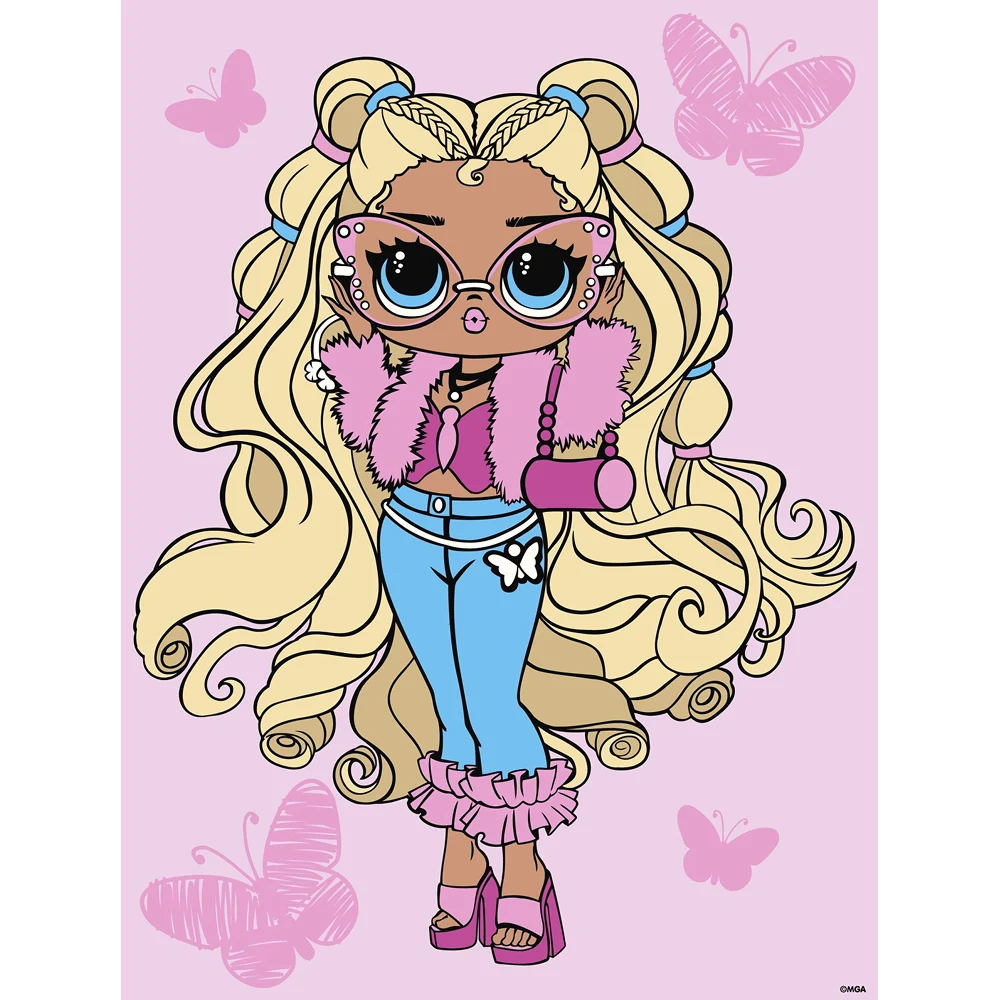 6286 Pictură pe numere LOL Surprise Tweens Olivia Flutter, 30x40 cm, Ideyka - imagine 1