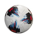 Minge de fotbal cusută, mărimea 5, roșie, RTM (790243) - imagine 3