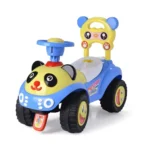 Tolocar pentru copii Panda cu lumini și sunete, albastru