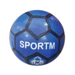 Minge de fotbal cusută, mărimea 5, albastră, RTM (864294) - imagine 3