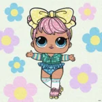 Pictură pe numere, LOL Surprise Spring Bling Dawn, 40x40 cm, Ideyka