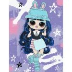 Pictură pe numere LOL Surprise Tweens Skate Dance Aya Cherry, 30x40 cm, Ideyka