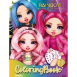 Carte de colorat cu autocolante și activități Rainbow High, Ideyka (LCB12)