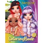 Carte de colorat cu autocolante și activități Rainbow High 2, Ideyka (LCB30)