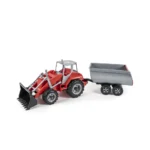 Tractor cu cupă și remorcă pentru copii, 3 culori, Orion (242) - imagine 3