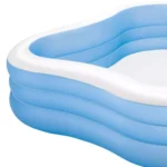 Piscină gonflabilă pentru familie Beach Wave Swim Center, 229×229×56 cm, 1250 L, 6+ ani, Intex (57495) - imagine 3