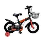 Bicicletă pentru copii 12', cu roți ajutătoare (JIPU-12 gri)