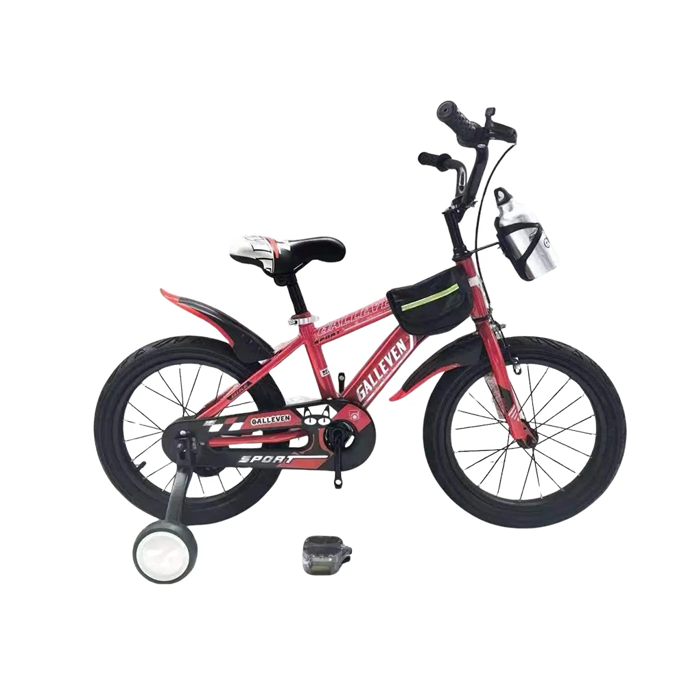 rosu cu roti Bicicletă pentru copii 20', cu roți ajutătoare (GALLEVEN-20 rosie) - imagine 1
