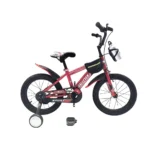 Bicicletă pentru copii 12', cu roți ajutătoare (GALLEVEN-12 rosu)