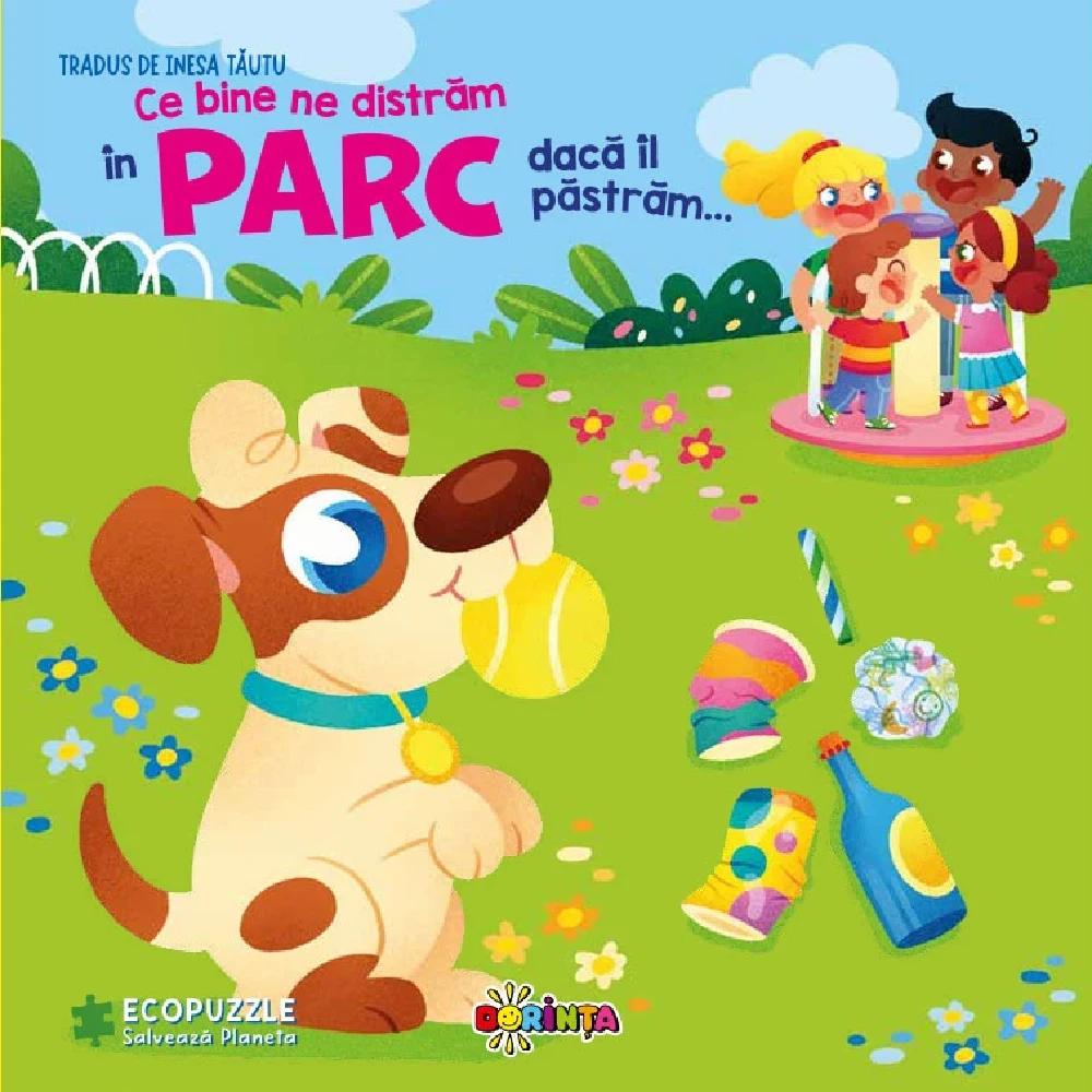 Новый проект (24) Ce bine ne distrăm în parc dacă îl păstrăm... Carte cu ecopuzzle. (03683) - imagine 1