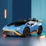 Mașină electrică pentru copii Lamborghini Huracán STO, albastru (21022) - imagine 5