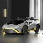 Mașină electrică pentru copii Lamborghini Huracán STO, gri (21169) - imagine 6