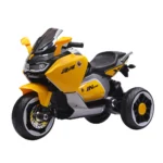 Motocicletă electrică pentru copii, galben (21619)