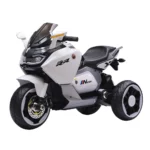 Motocicletă electrică pentru copii, alb (21725)