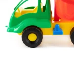 Set pentru nisip cu camion, găleată, stropitoare și forme, în rucsac, Polesie - imagine 7