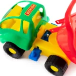 Set pentru nisip cu camion, găleată, stropitoare și forme, în rucsac, Polesie - imagine 10