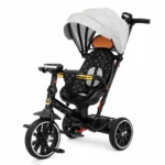 Tricicletă pentru copii cu muzică și scaun rotativ 360°, gri (46973)
