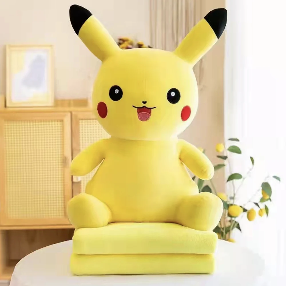 512428 Jucărie din pluș Pikachu 60cm, cu plapumă 1x1.6m (512428) - imagine 1