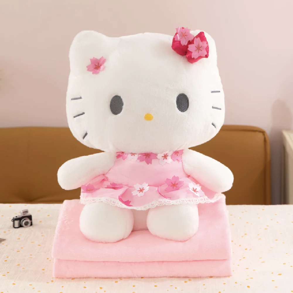 579487 Jucărie din pluș Hello Kitty 45cm,cu plapumă 1x1.6m (579487) - imagine 1