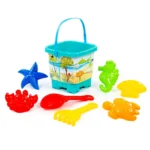 Set pentru nisip cu găleată castel și forme marine, Polesie - imagine 7