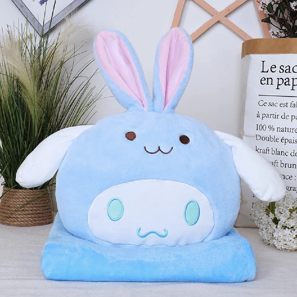 674335 Jucărie din pluș Cinnamoroll 40cm, cu plapumă 1x1.6m (674335) - imagine 1