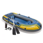 Barcă gonflabilă Challenger 3 cu vâsle și pompă, 295×137×43 cm, max. 320 kg, Intex (68370)