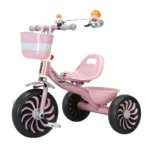 Tricicletă pentru copii cu claxon și coș frontal, 4 culori