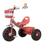 Tricicletă pentru copii cu claxon și coș frontal, 4 culori - imagine 4