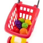 Cărucior de cumpărături pentru copii cu fructe și legume, 2 culori, Polesie - imagine 4
