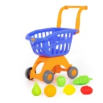 Cărucior de cumpărături pentru copii cu fructe și legume, 2 culori, Polesie - imagine 2