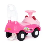Tolocar ursuleț pentru copii cu claxon, roz, Polesie - imagine 4