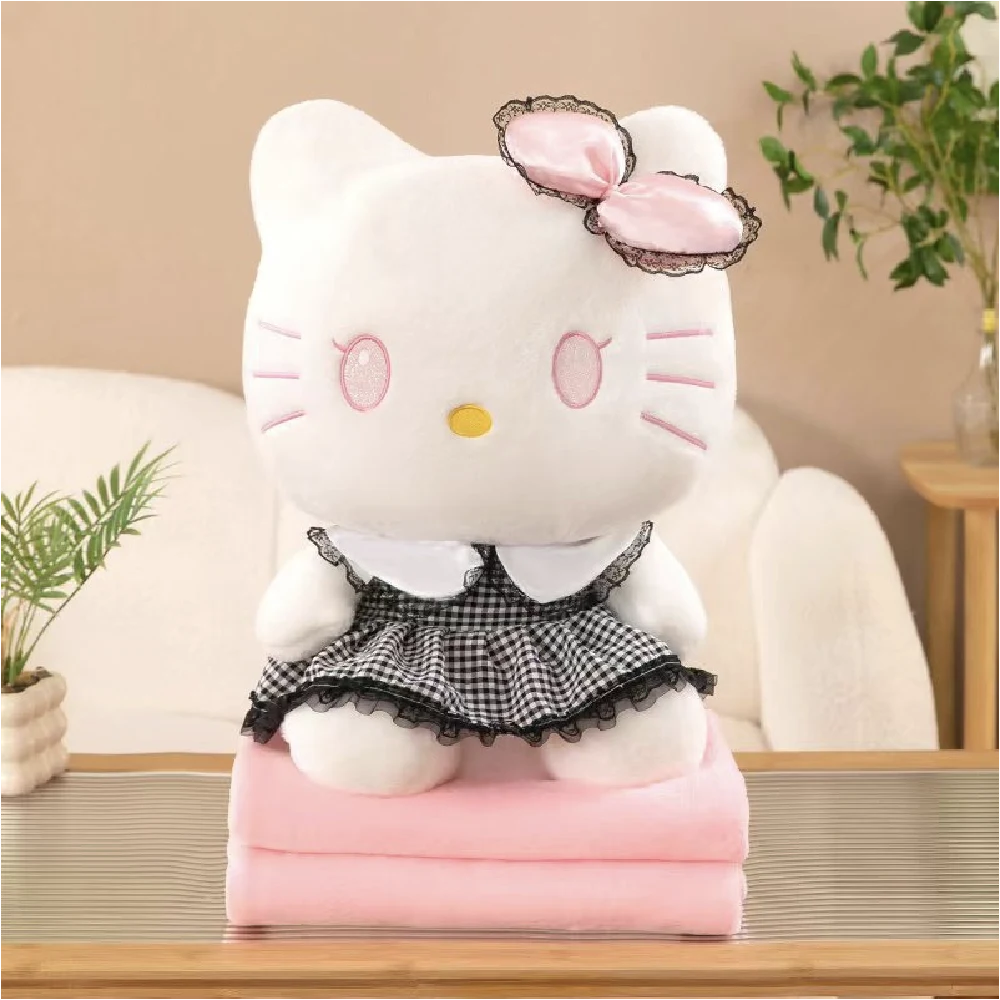 784691 Jucărie din pluș Hello Kitty 50cm ,cu plapumă 1x1.6m (784691) - imagine 1