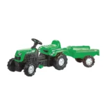 Tractor cu pedale și remorcă Ranchero verde, Dolu (8246)