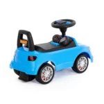 Tolocar SuperCar pentru copii cu volan muzical, albastru, Polesie - imagine 4