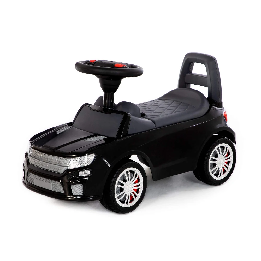 84613 Tolocar SuperCar pentru copii cu volan muzical, negru, Polesie - imagine 1