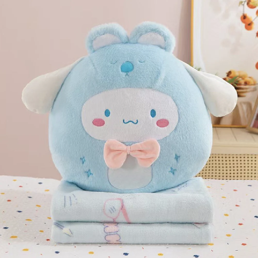 847969 Jucărie din pluș Cinnamoroll 45cm, cu plapumă 1x1.6m (847969) - imagine 1
