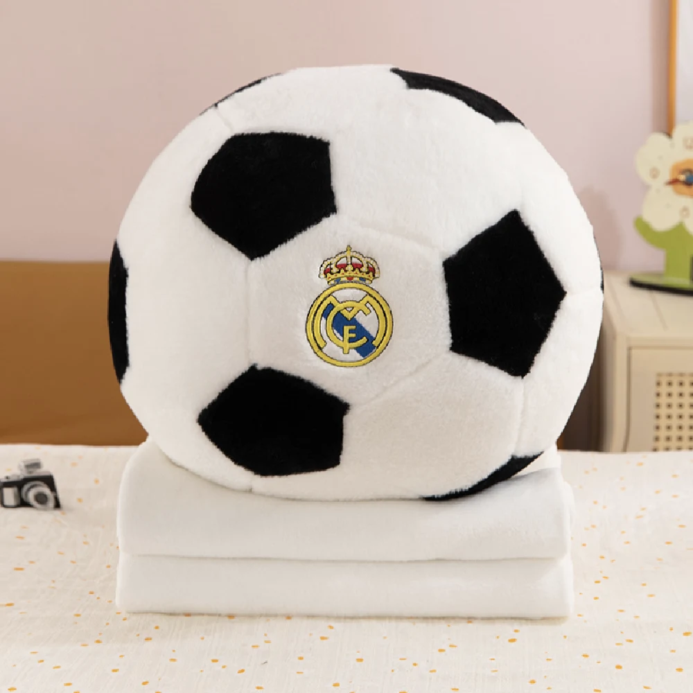 859473 Jucărie din pluș Minge de fotbal 35cm, cu plapumă 1x1.6m (859473) - imagine 1