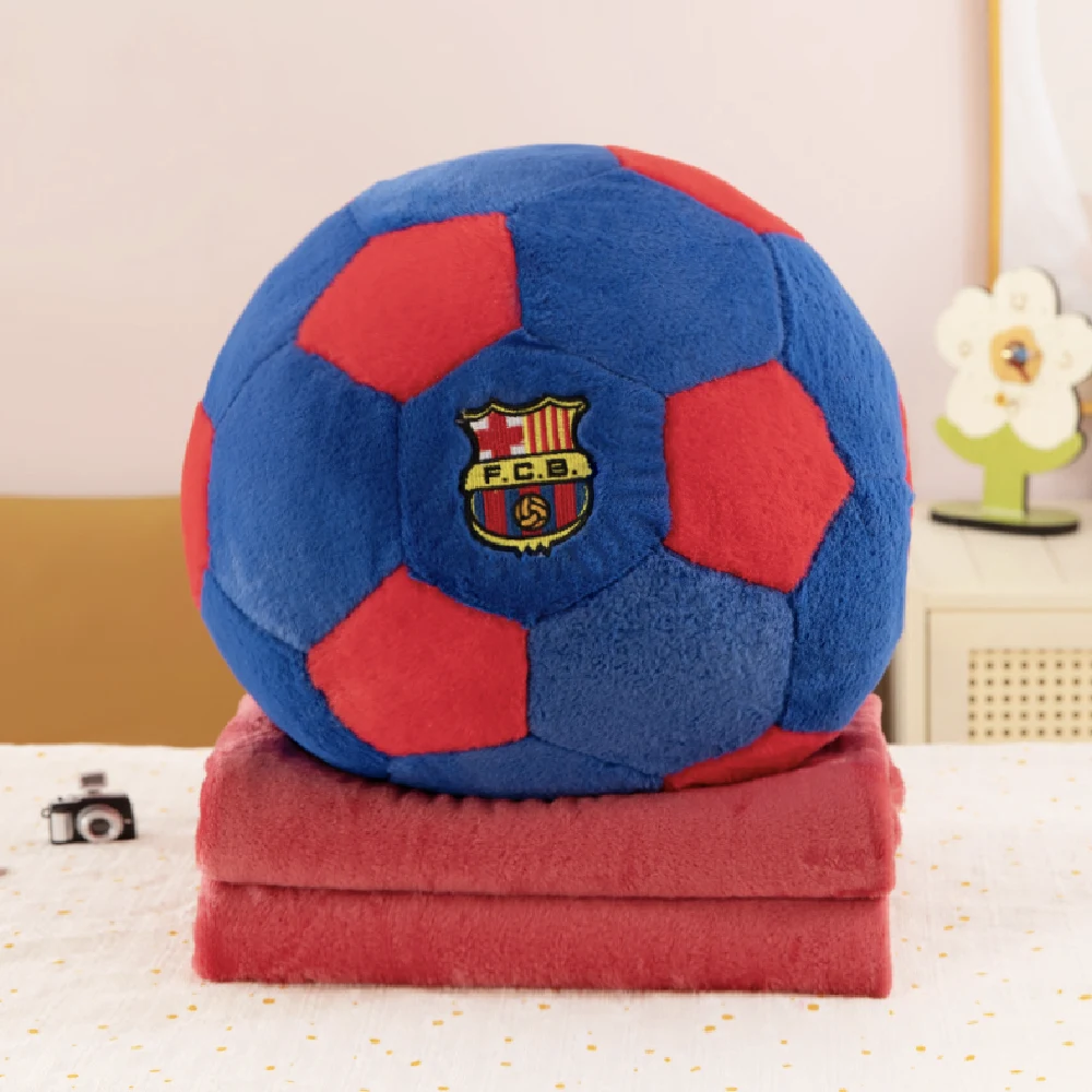 874599 Jucărie din pluș Minge de fotbal 35, cu plapumă 1x1.6m (874599) - imagine 1