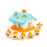 Căsuță educativă Safari cu sorter, turcoaz, Polesie - imagine 3