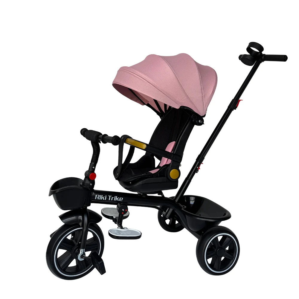 95643 Tricicletă pentru copii cu roți EVA, roz (95643) - imagine 1